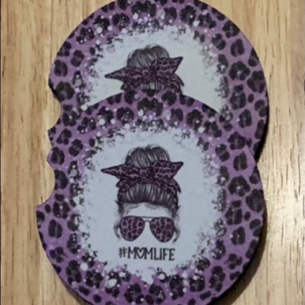 #MomLife Car Coasters